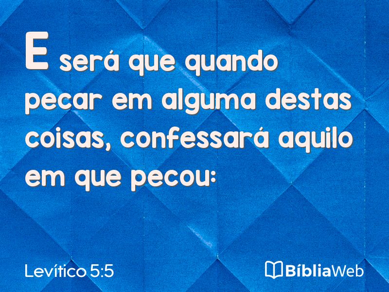 Levítico 5:5 em imagem para compartilhar