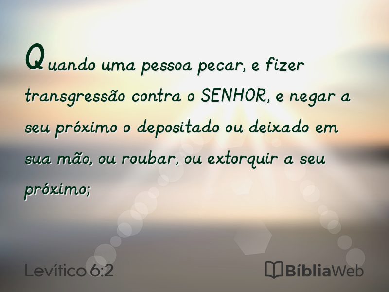 Levítico 6:2 em imagem para compartilhar