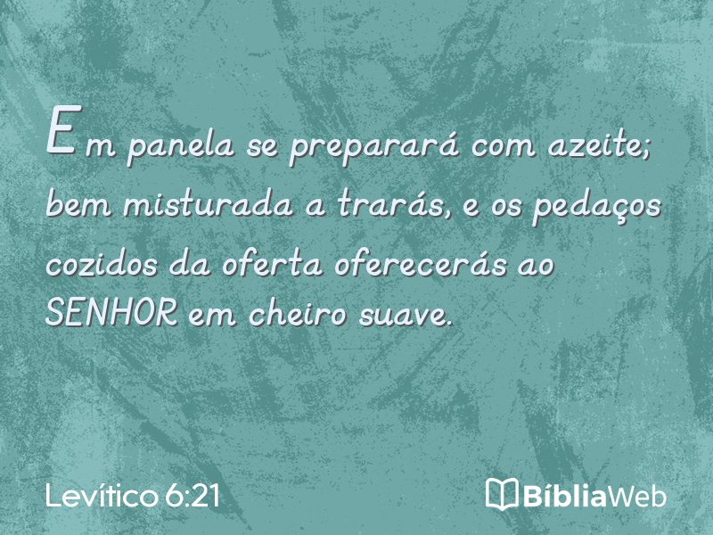 Levítico 6:21 em imagem para compartilhar