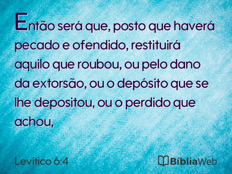 Levítico 6:4 em imagem para compartilhar