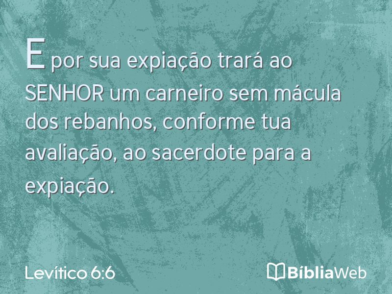Levítico 6:6 em imagem para compartilhar