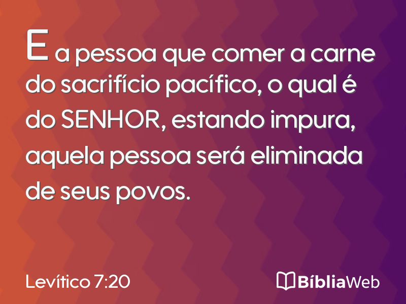 Levítico 7:20 em imagem para compartilhar