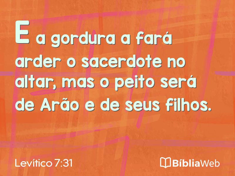 Levítico 7:31 em imagem para compartilhar
