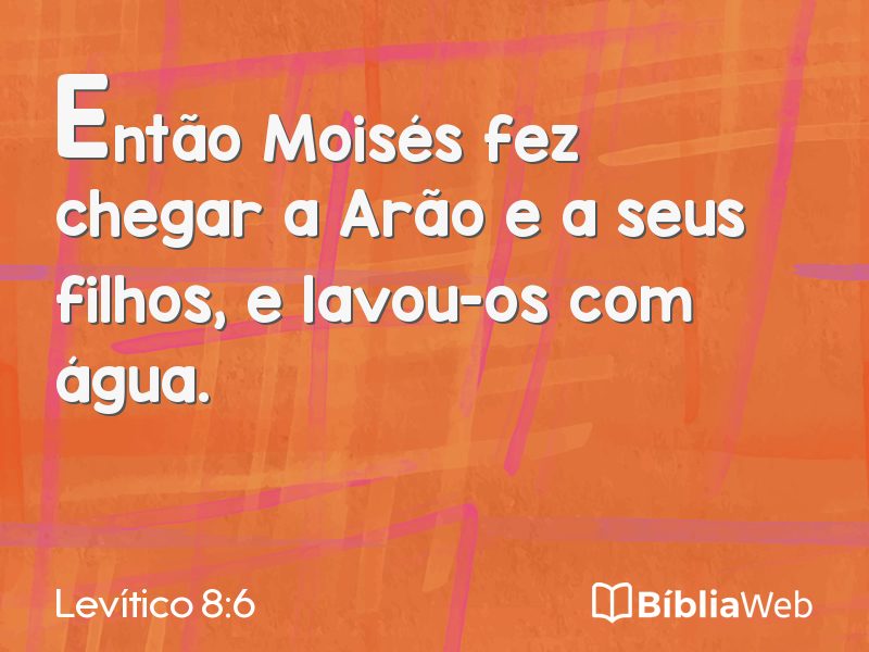 Levítico 8:6 em imagem para compartilhar