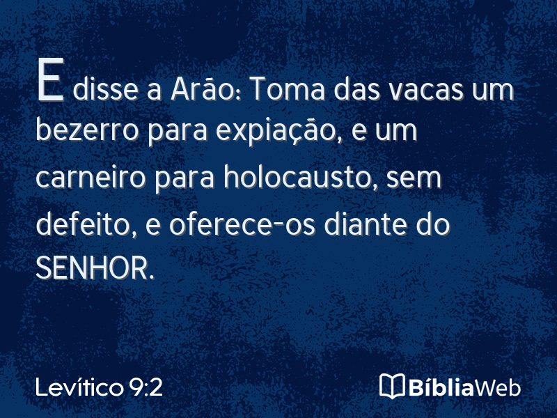 Levítico 9:2 em imagem para compartilhar