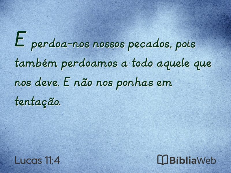 Lucas 11:4 em imagem para compartilhar