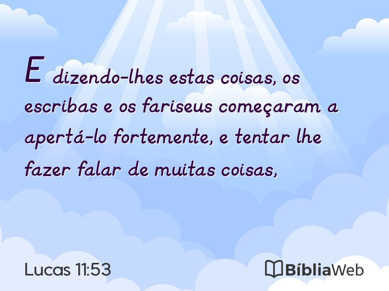 Lucas 11:53 em imagem para compartilhar