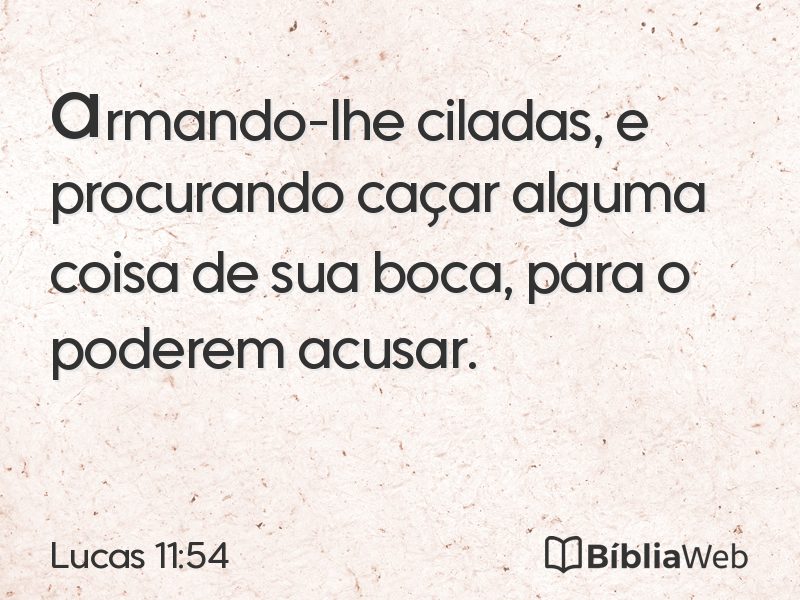 Lucas 11:54 em imagem para compartilhar