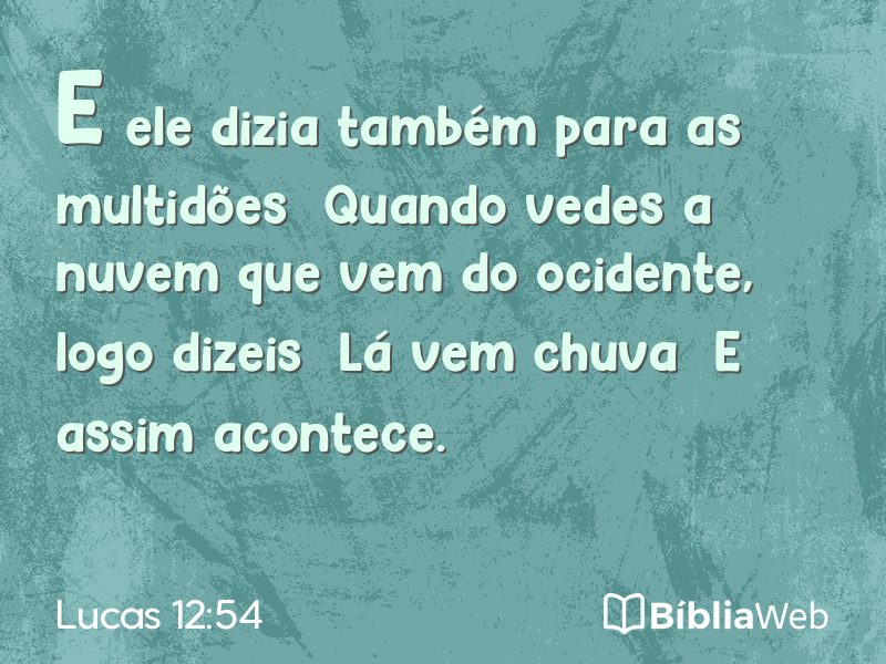 Lucas 12:54 em imagem para compartilhar