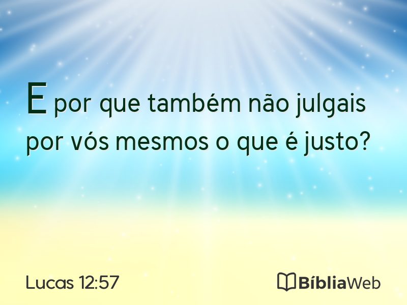 Lucas 12:57 em imagem para compartilhar