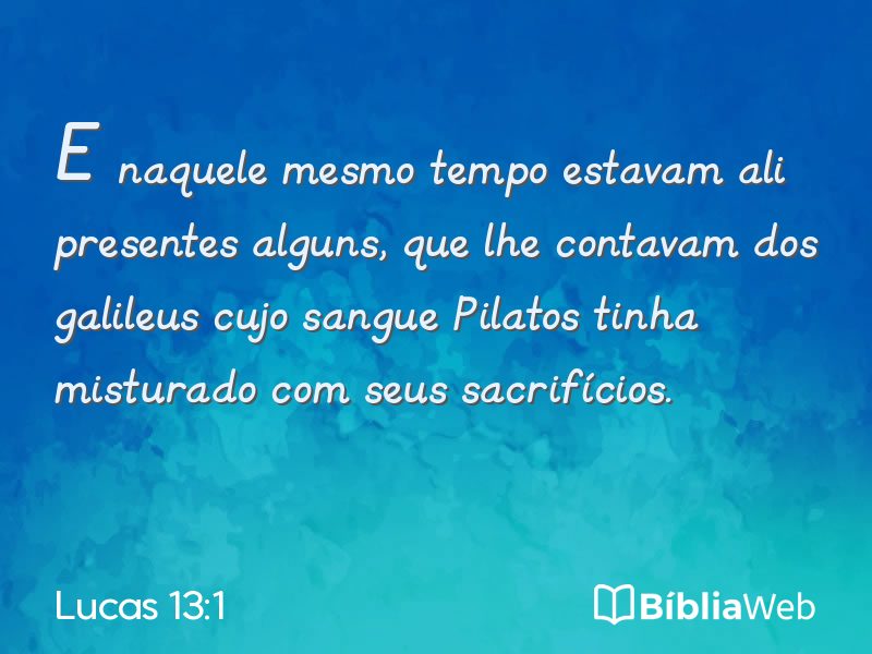 Lucas 13:1 em imagem para compartilhar