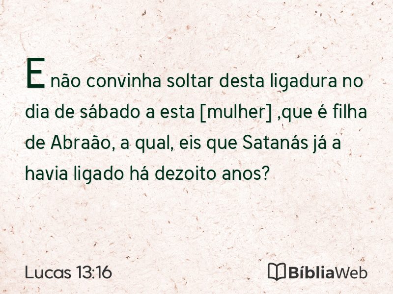 Lucas 13:16 em imagem para compartilhar