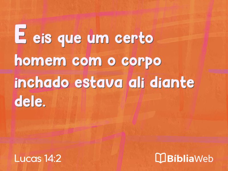 Lucas 14:2 em imagem para compartilhar