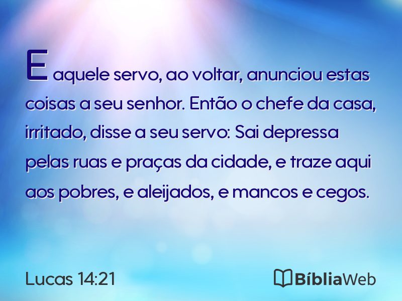 Lucas 14:21 em imagem para compartilhar