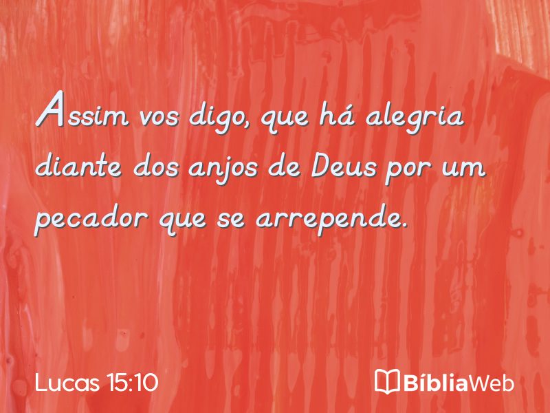 Lucas 15:10 em imagem para compartilhar