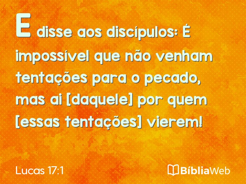 Lucas 17:1 em imagem para compartilhar