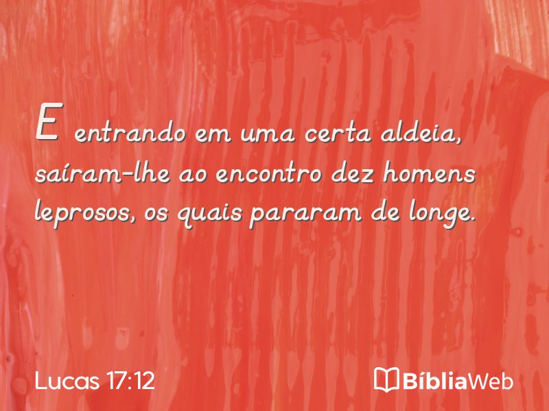 Lucas 17:12 em imagem para compartilhar