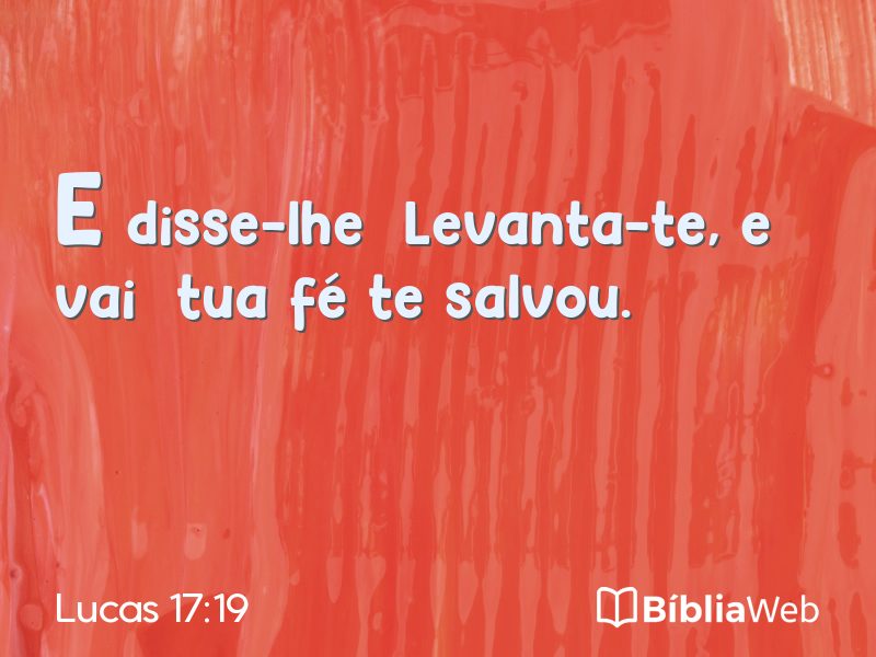 Lucas 17:19 em imagem para compartilhar
