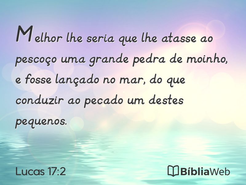 Lucas 17:2 em imagem para compartilhar