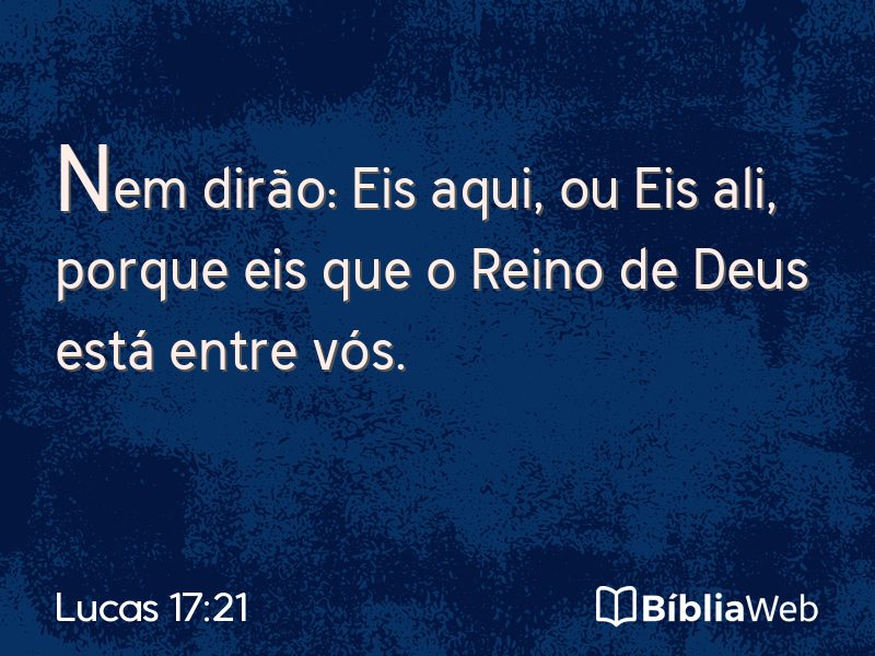 Lucas 17:21 em imagem para compartilhar