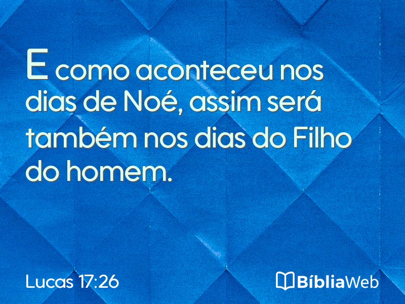 Lucas 17:26 em imagem para compartilhar