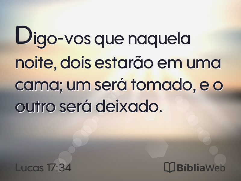 Lucas 17:34 em imagem para compartilhar
