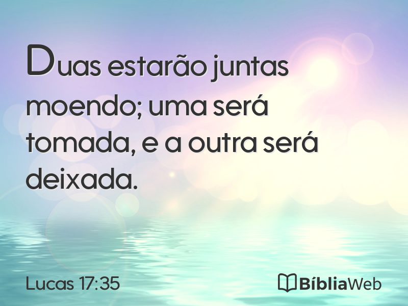 Lucas 17:35 em imagem para compartilhar