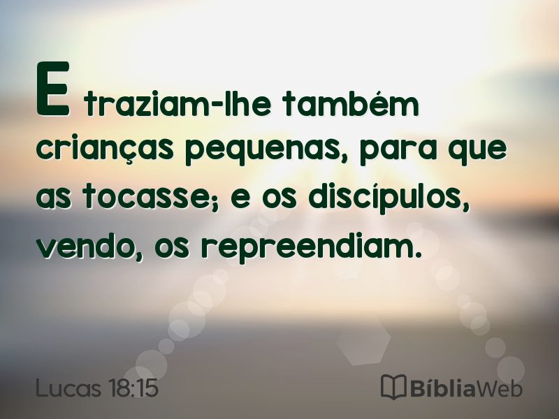 Lucas 18:15 em imagem para compartilhar