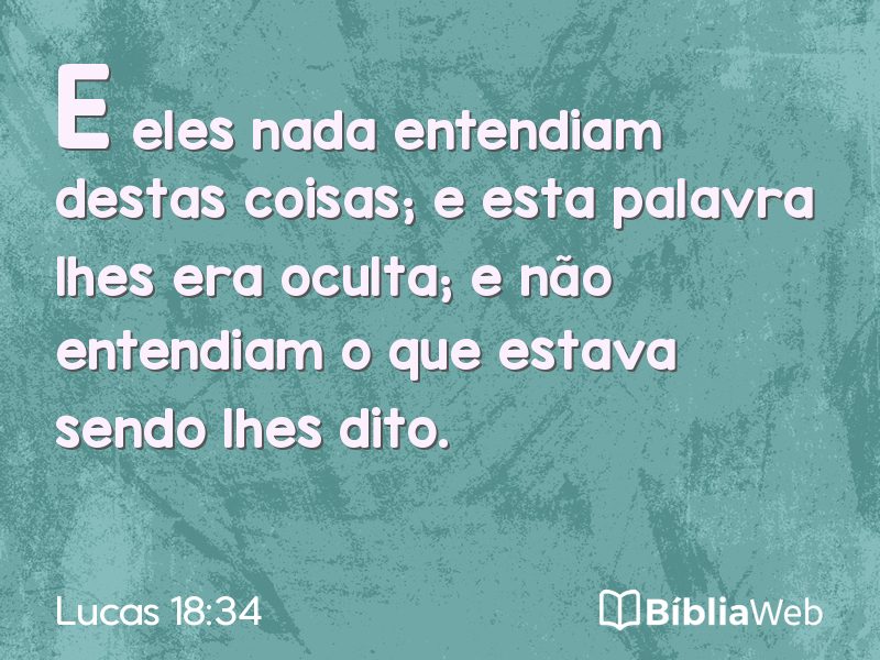 Lucas 18:34 em imagem para compartilhar