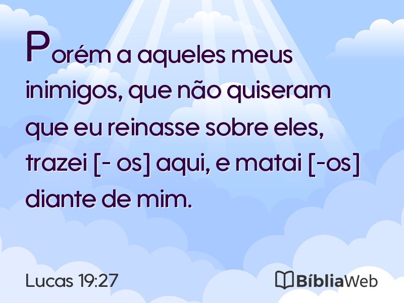 Lucas 19:27 em imagem para compartilhar