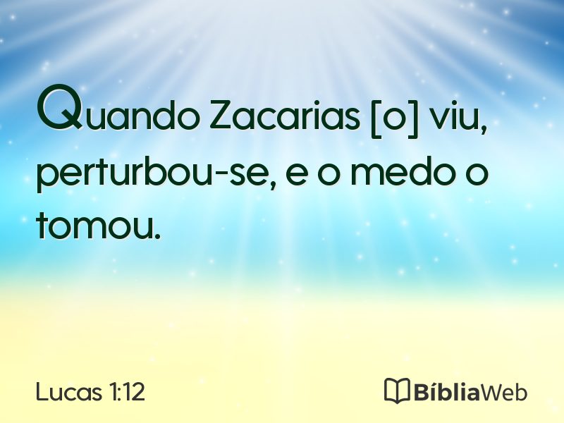 Lucas 1:12 em imagem para compartilhar