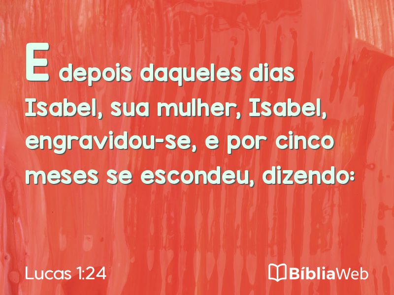 Lucas 1:24 em imagem para compartilhar
