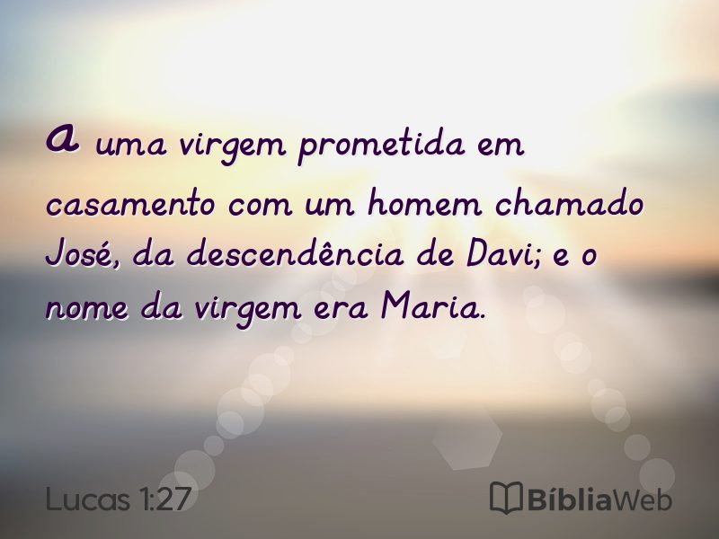 Lucas 1:27 em imagem para compartilhar