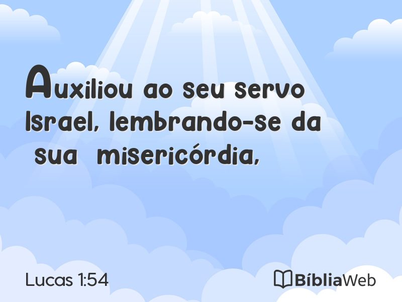 Lucas 1:54 em imagem para compartilhar