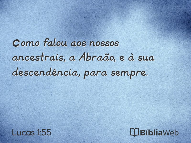 Lucas 1:55 em imagem para compartilhar