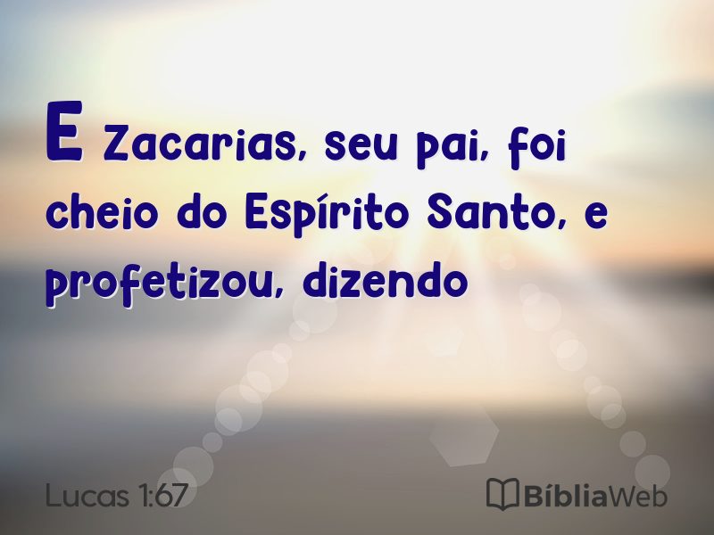 Lucas 1:67 em imagem para compartilhar