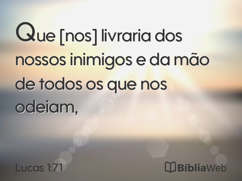 Lucas 1:71 em imagem para compartilhar