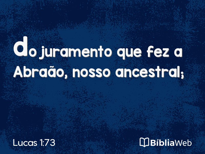 Lucas 1:73 em imagem para compartilhar