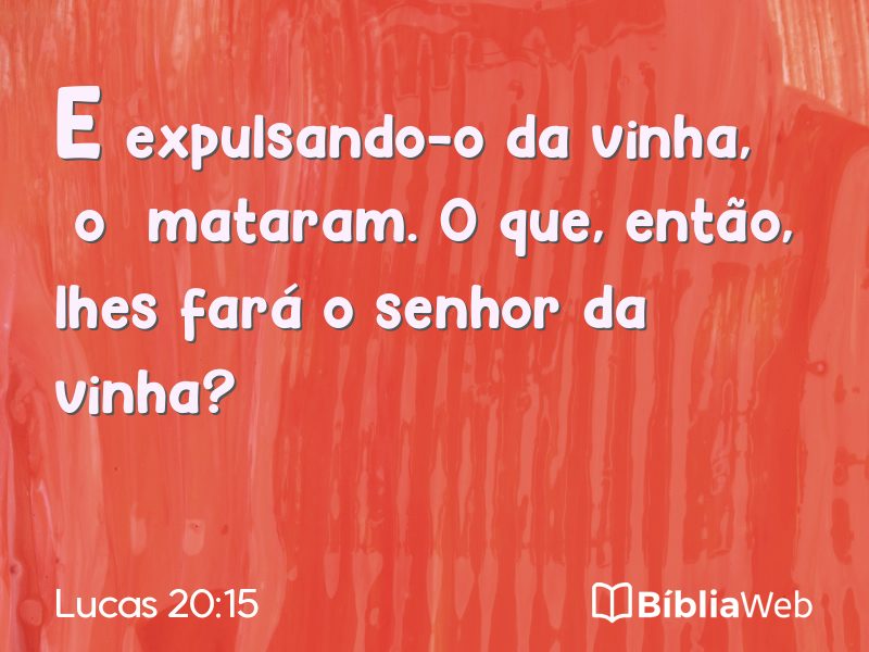 Lucas 20:15 em imagem para compartilhar