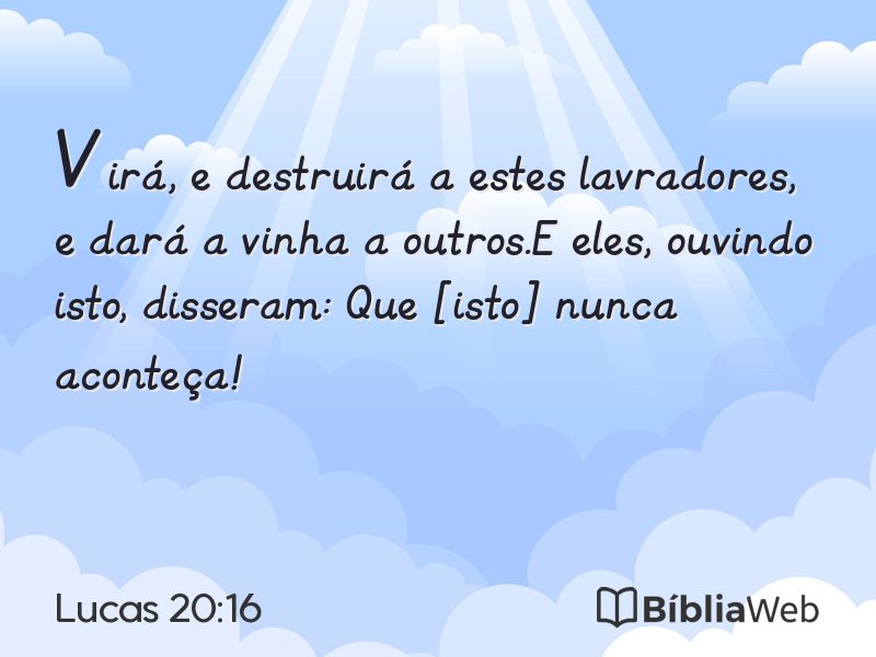 Lucas 20:16 em imagem para compartilhar