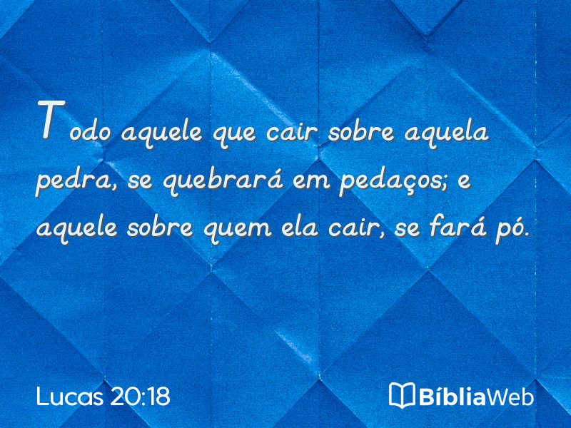 Lucas 20:18 em imagem para compartilhar