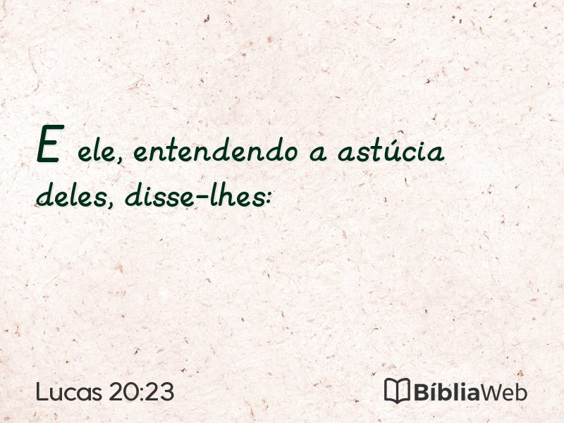 Lucas 20:23 em imagem para compartilhar