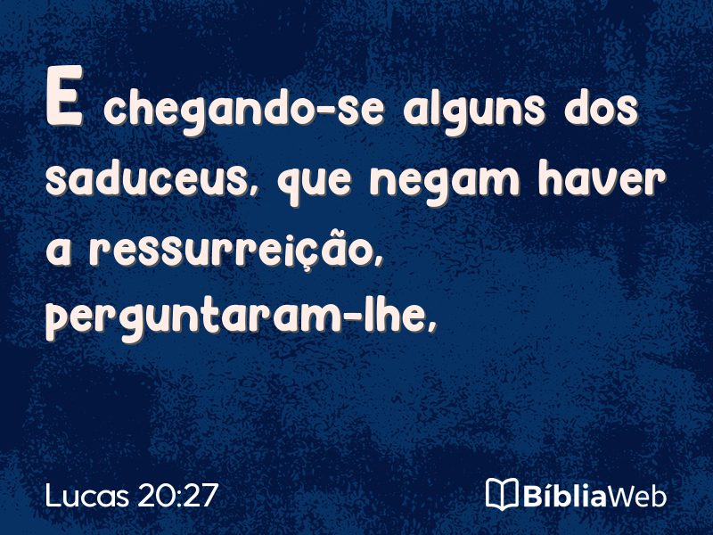 Lucas 20:27 em imagem para compartilhar