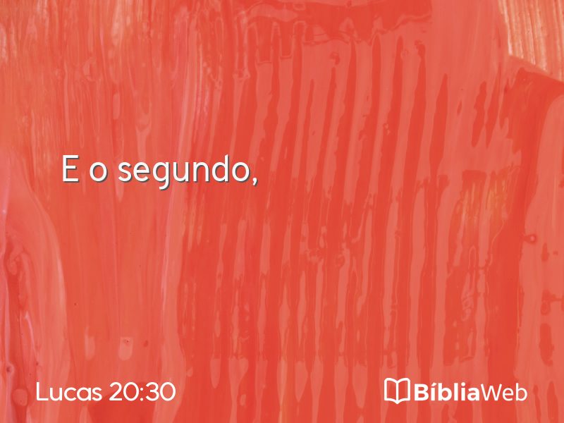 Lucas 20:30 em imagem para compartilhar