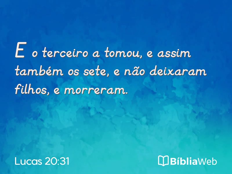 Lucas 20:31 em imagem para compartilhar