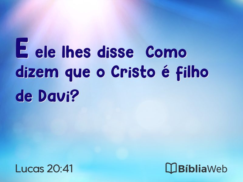 Lucas 20:41 em imagem para compartilhar