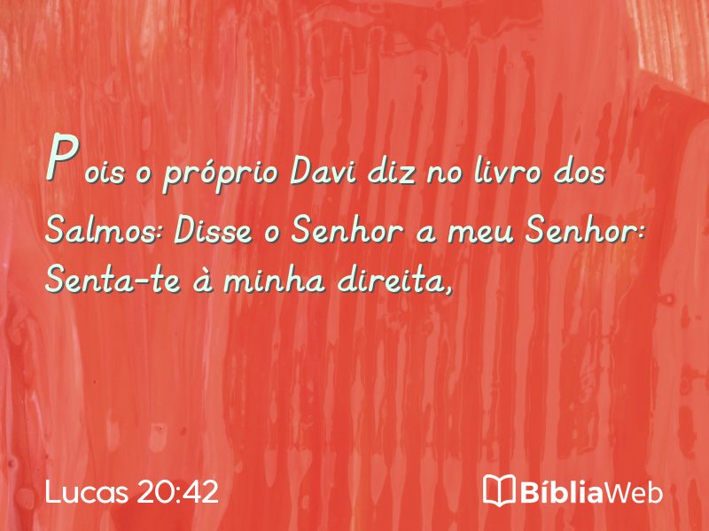 Lucas 20:42 em imagem para compartilhar