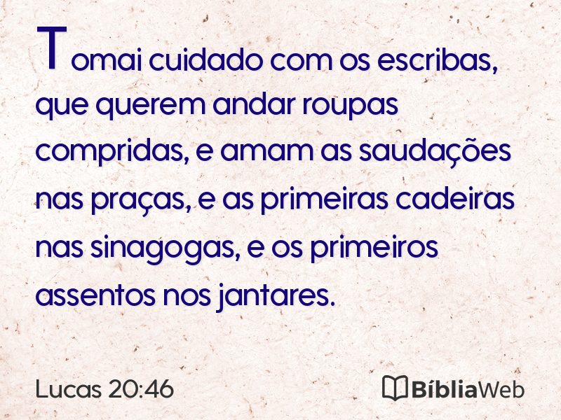 Lucas 20:46 em imagem para compartilhar