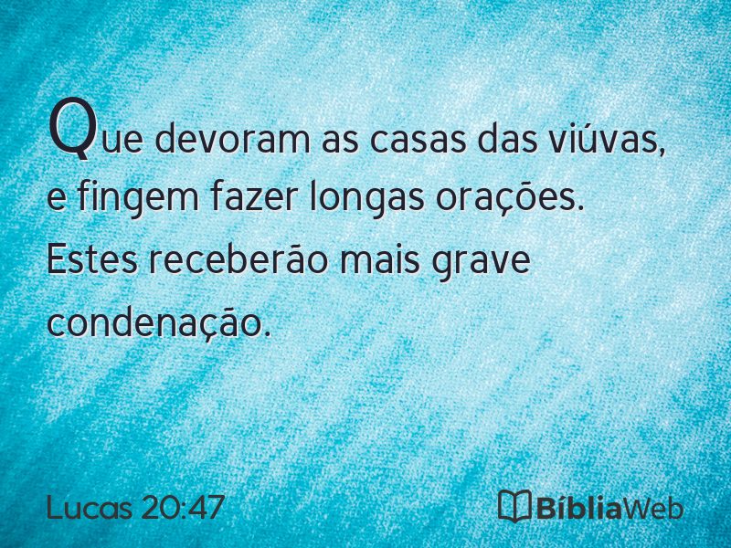 Lucas 20:47 em imagem para compartilhar