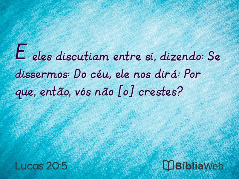 Lucas 20:5 em imagem para compartilhar